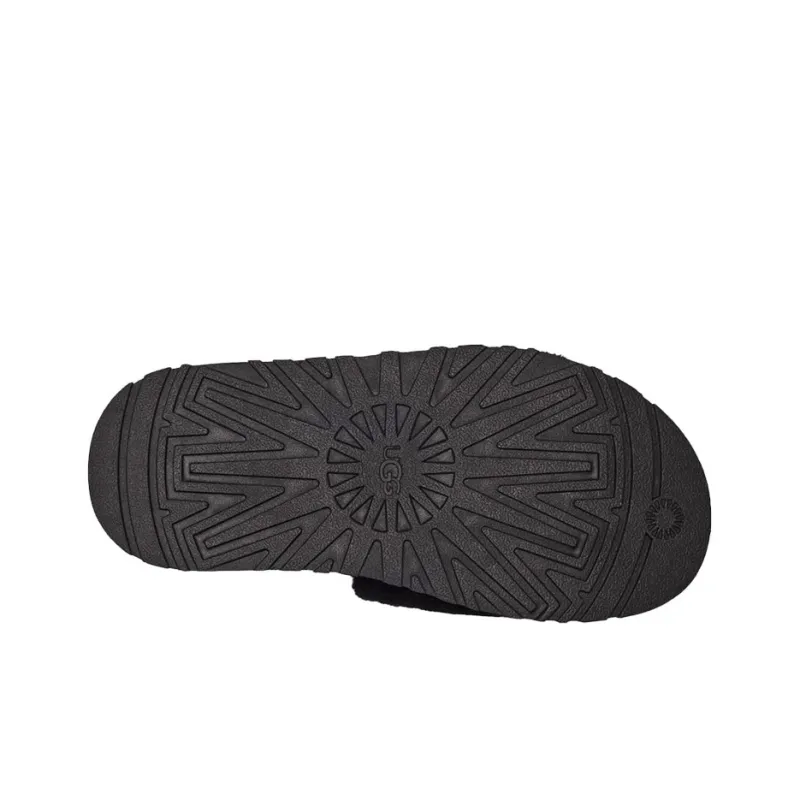 UGG Disco Slide Thick Sole Black Slippers Women's-4