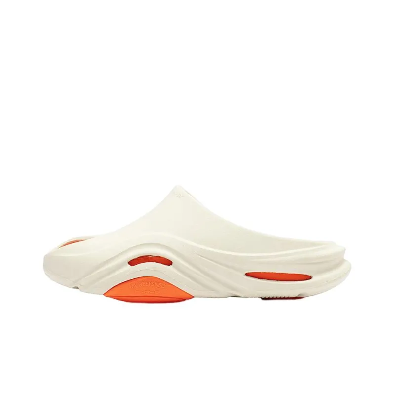 361° Quiet Slide Slippers Men's White Orange-0
