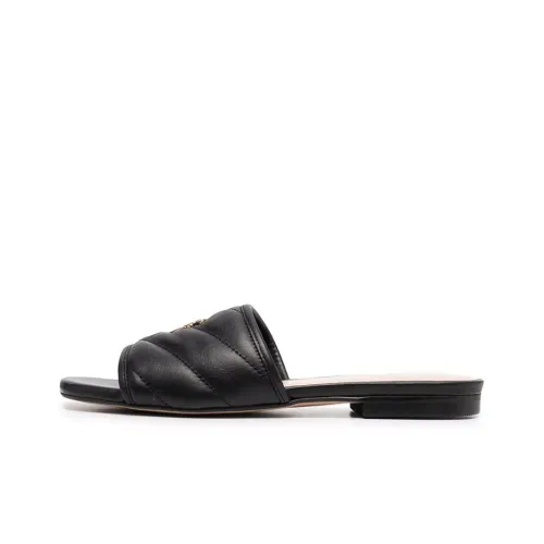 PINKO Molly Quilted Leather Slides