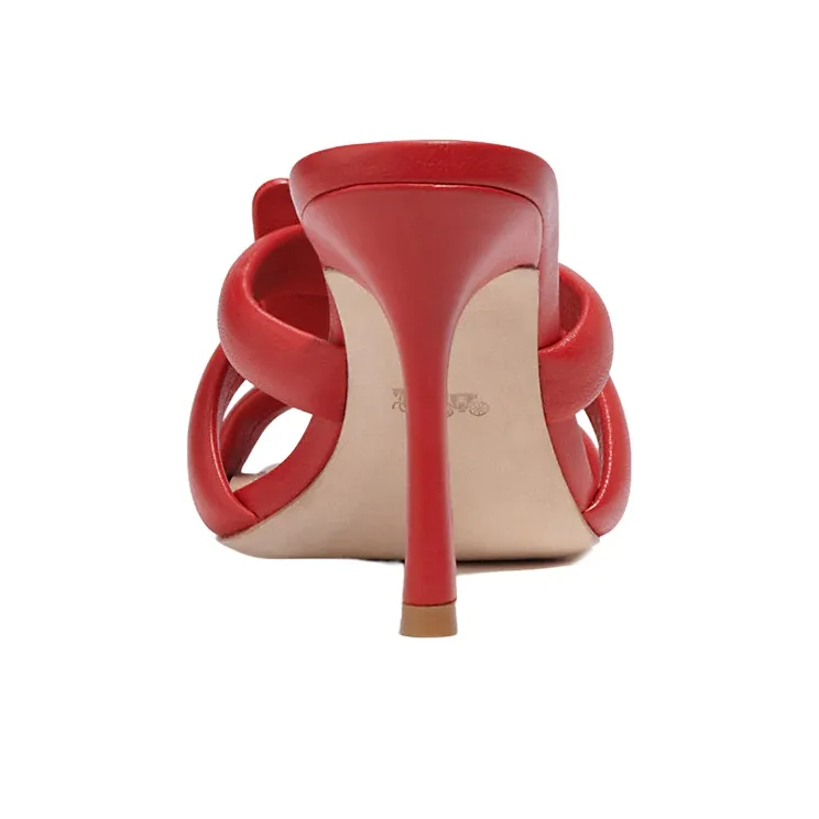 COACH Kellie Slide Slippers Women's Red-4