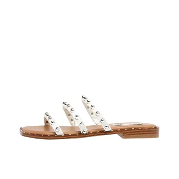 STEVE MADDEN Slide Slippers Women's White