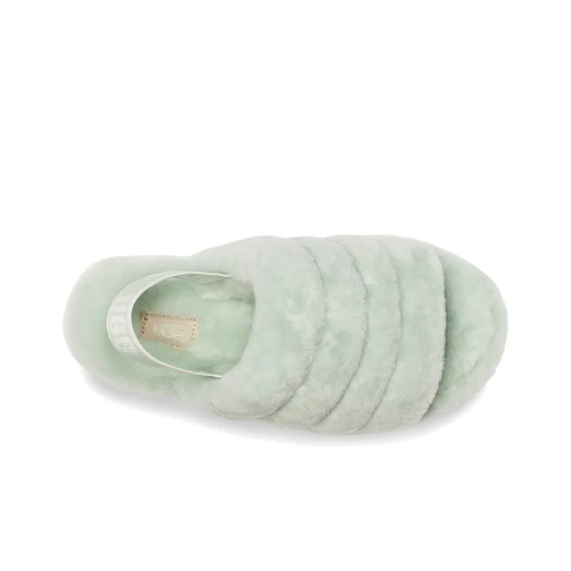 UGG FLUFF YEAH Slide Stylish Sandals Women's Mint-3