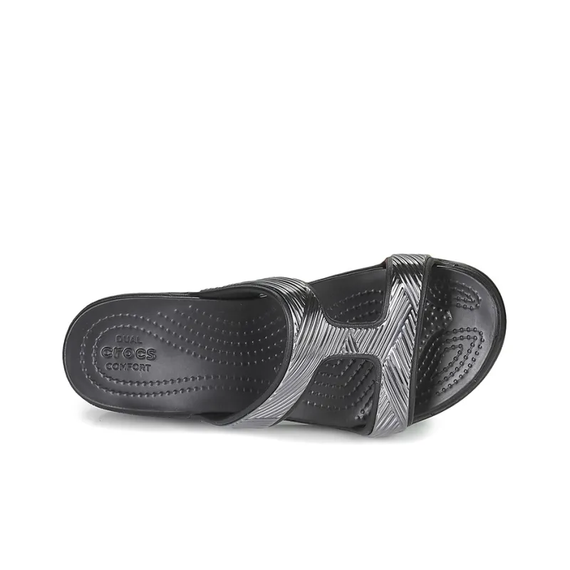 Crocs Monterey Slide Slippers Women's Black-2