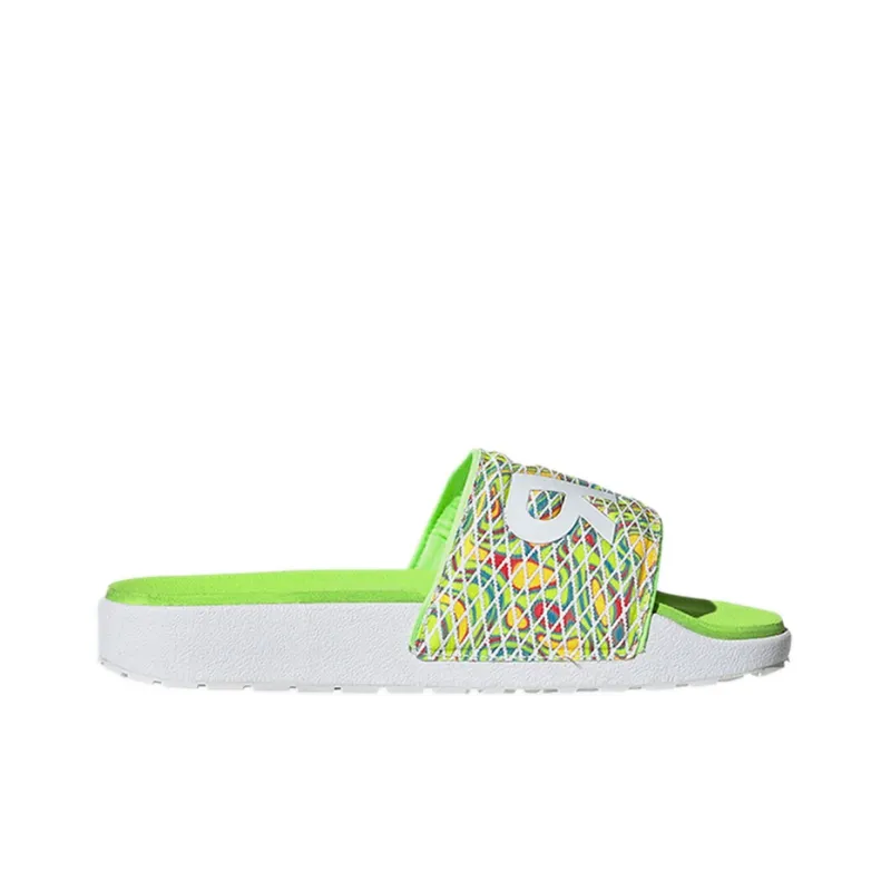 Adidas Adilette Series Slide Slippers Women's Neon Green/White-1