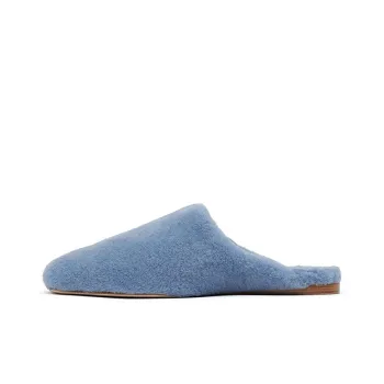 Stuart Weitzman/SW Rubber Sole Odor-Resistant Wrap-toe Slippers Women's Blue