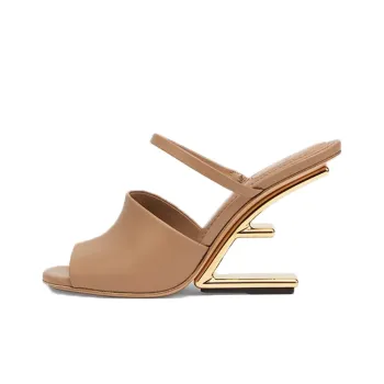 FENDI Fendi First Slide Slippers Women's Beige