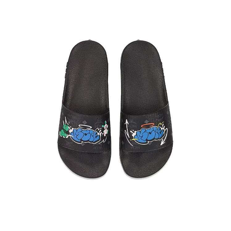 MCM Stylish Sandals Men's Black-3