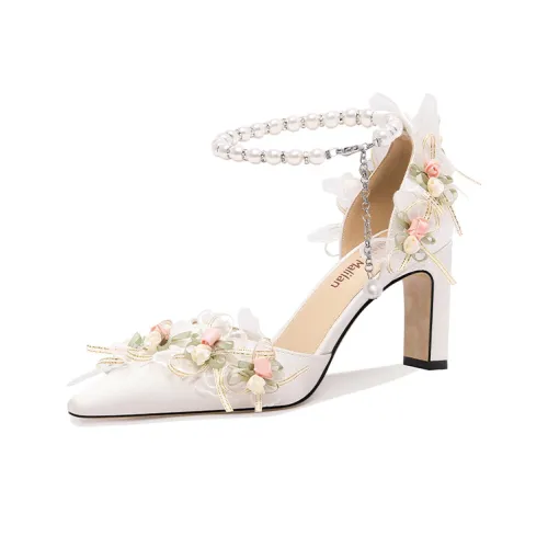 Lily Wei High Heels Women's White