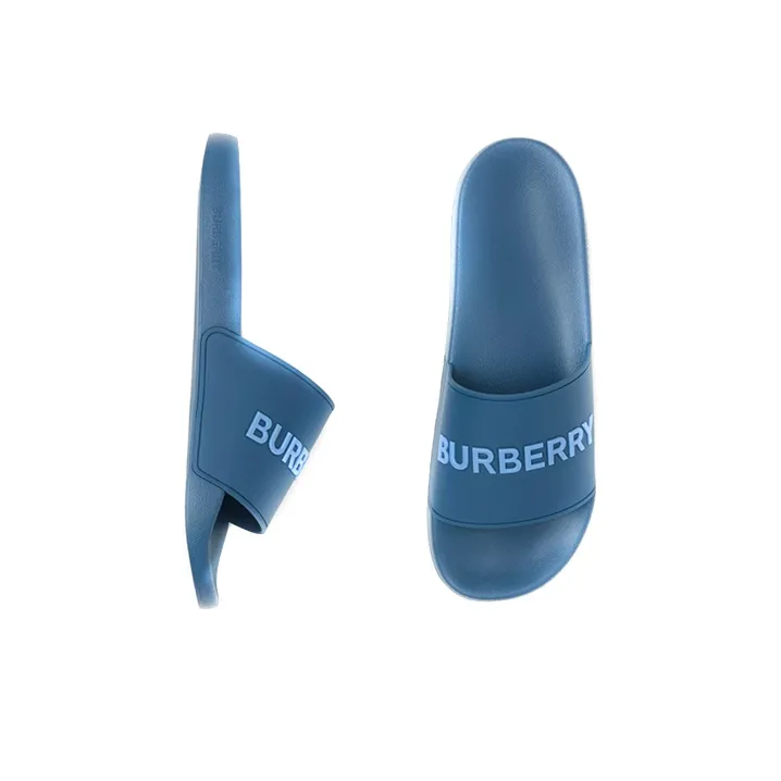 Burberry Logo-print Slip-on Slides-2