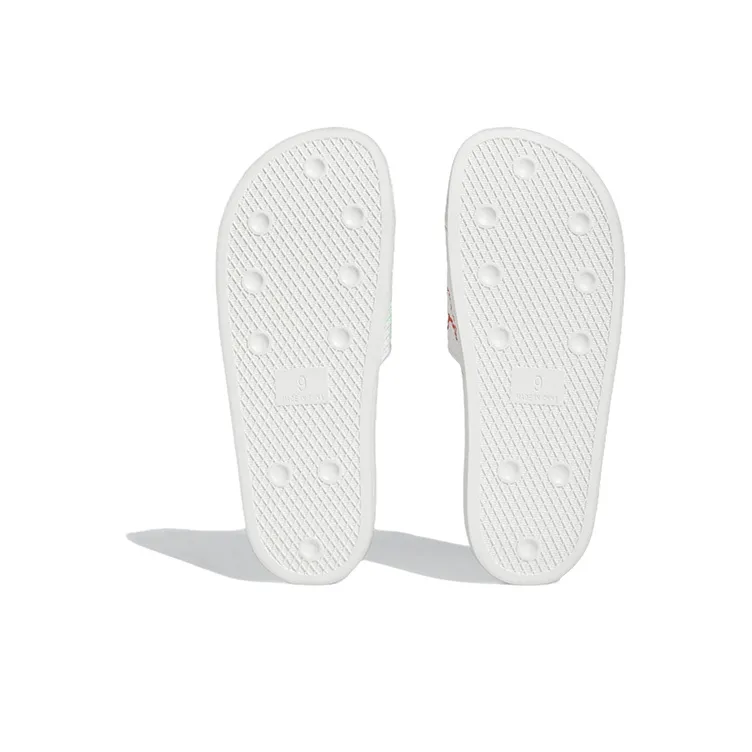 Adidas Shmoofoil Slides Cloud White Bright Red Pulse Mint-5