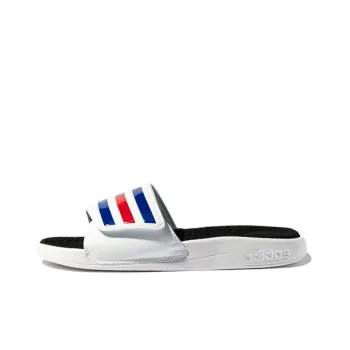 Adidas Adissage Tnd Velcro Soft Sole Cozy Sports Slippers White Blue Red