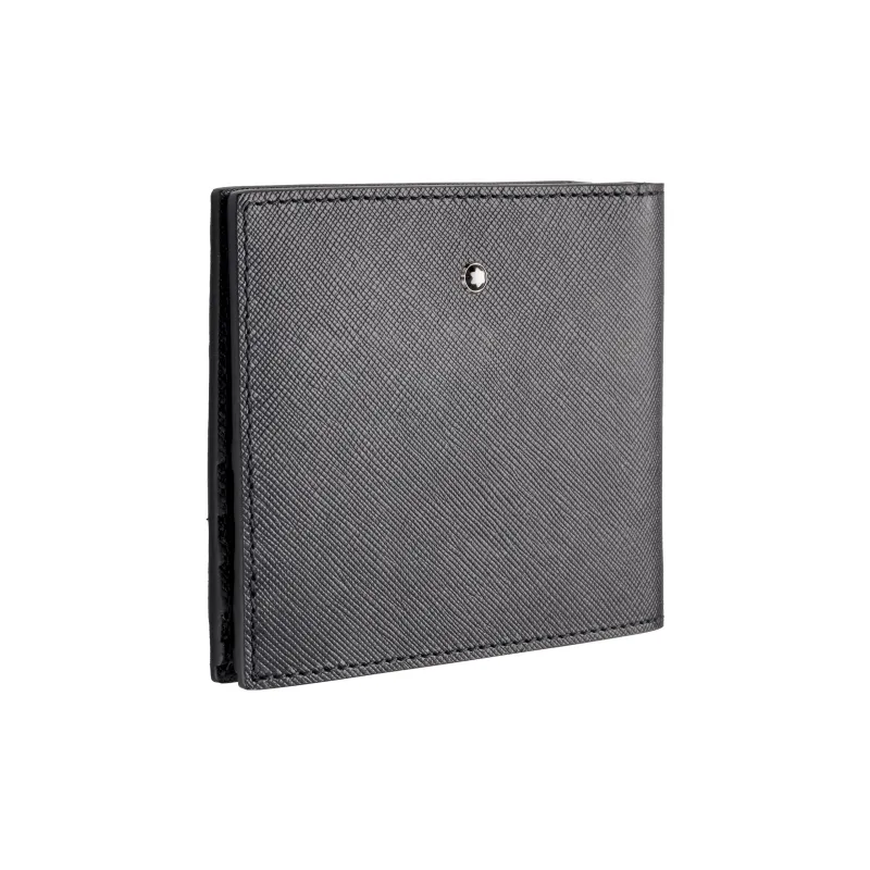 MONTBLANC Cow Leather Card Holder Wallet Men's Black-2
