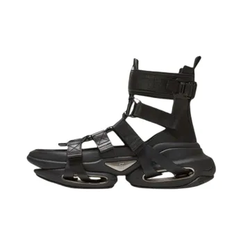 BALMAIN B Bold Strap Sandals Men's Black
