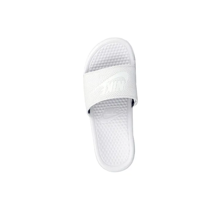 Nike Benassi JDI Rubber Sole Slide Slippers Men's White-2