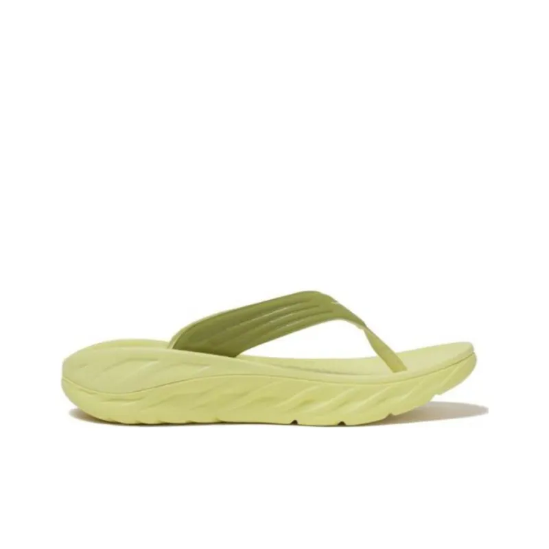 HOKA ONE ONE Ora Recovery Flip Green Moss Celery Root-1
