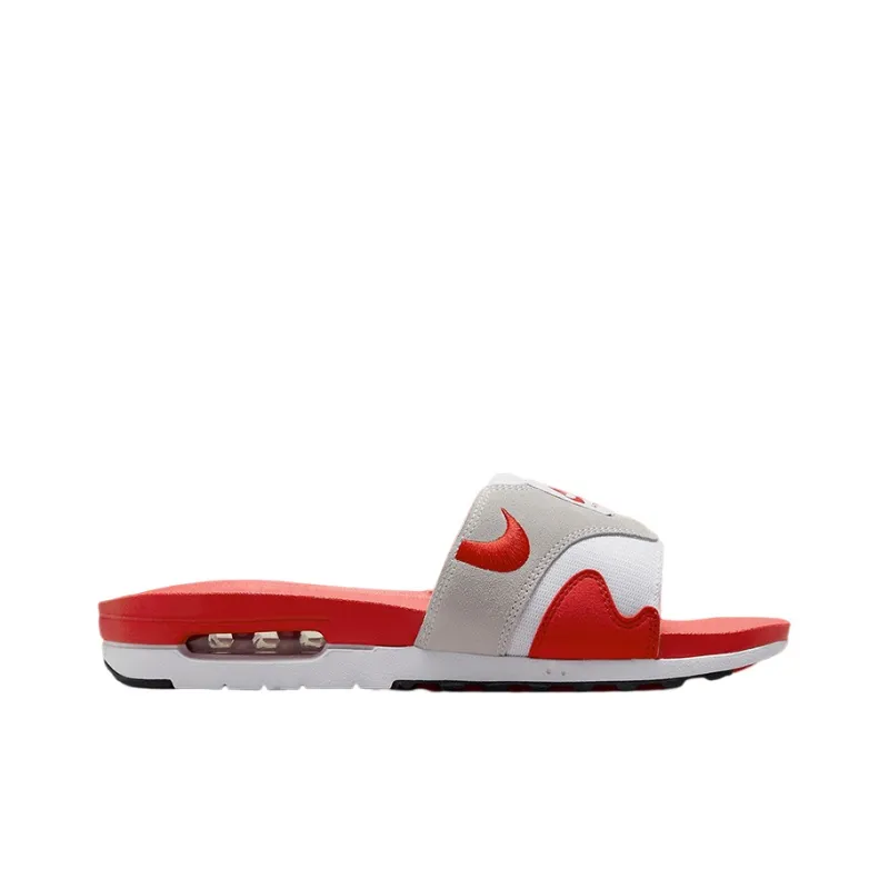 Nike Air Max 1 Slide White University Red-1