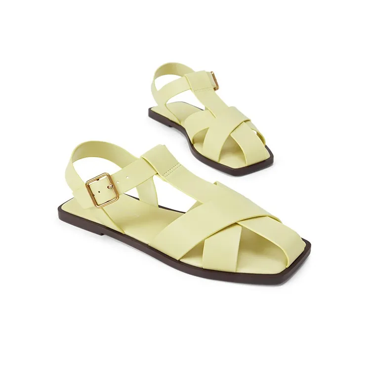 CHARLES&KEITH Stylish Sandal Women's Yellow-4