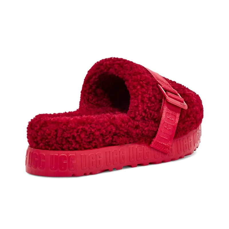 UGG Fluffita Slide Ribbon Red Women's-3