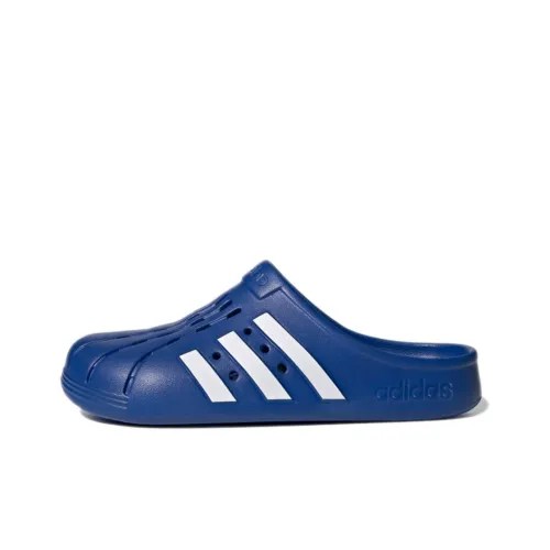 Adidas Adilette Clogs Royal Blue Cloud White