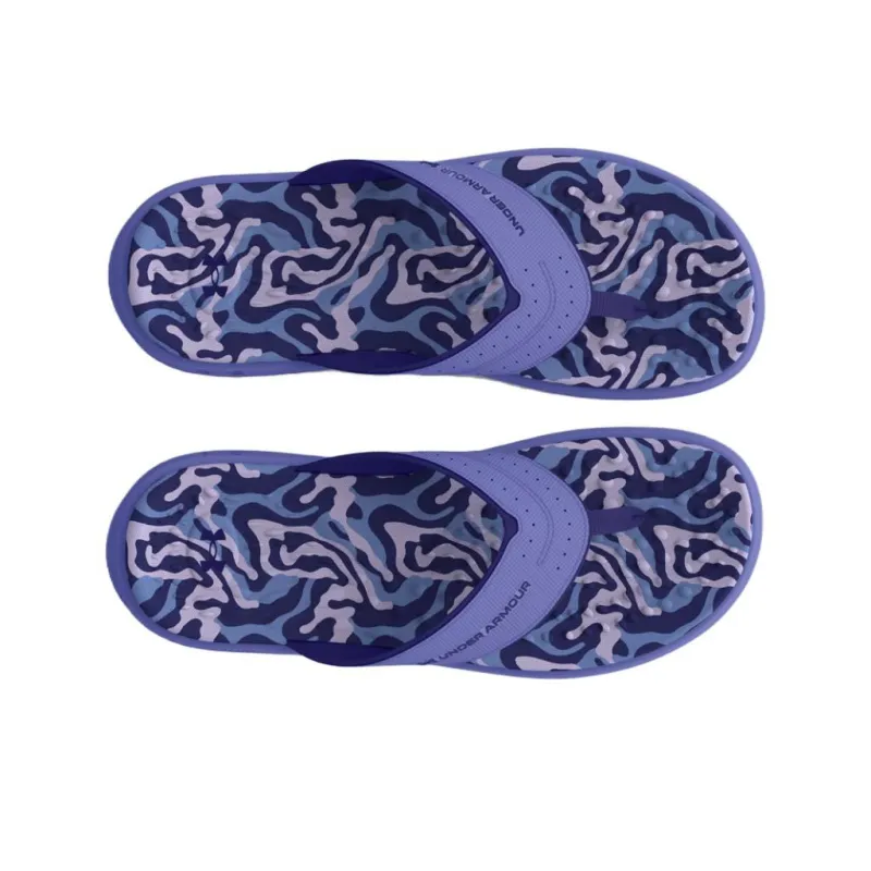 Under Armour Ignite Marbella Graphic Sandal 'Baja Blue Camo' Women's-3