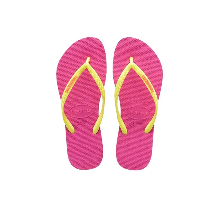 Havaianas Slim Haven Logo Pop Up Flip Flops Unisex Fuchsia-3
