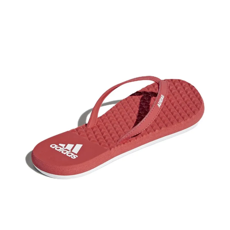 Adidas Eezay Soft Thong Sandals Casual Sports Slippers Red Women's-3