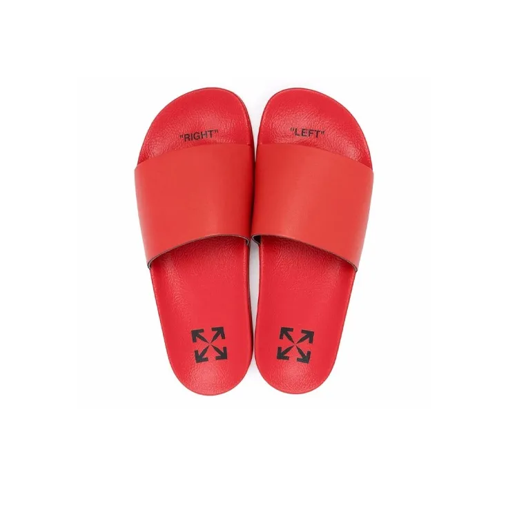 OFF WHITE Industrial Belt Slides Red Black-3