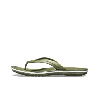 Crocs Quiet Quick Dry Flip Flops Unisex Army Green