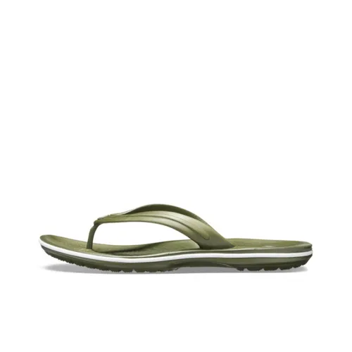 Crocs Quiet Quick Dry Flip Flops Unisex Army Green