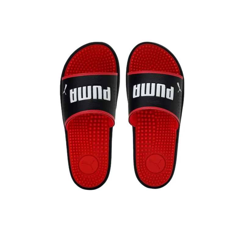 PUMA Softride Slide Massage 'Black White High Risk Red'-2