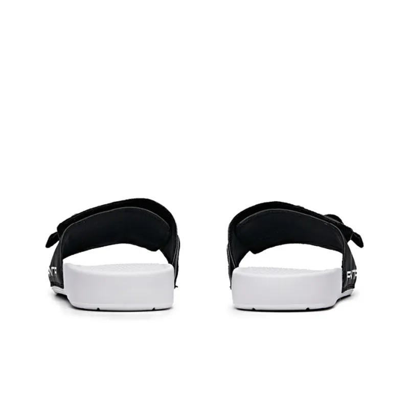 ANTA Slide Slippers Men Black White-4