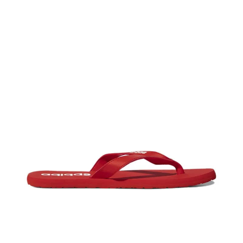 Adidas Eezay Rubber Sole Quiet Slip-Resistant Slide Slippers Unisex Red White-1