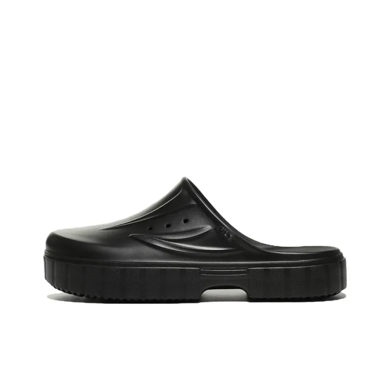 FILA Sports Slippers Unisex Black Korean Style-0