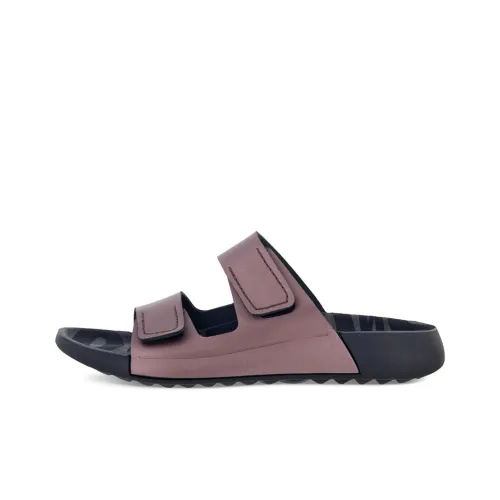 Ecco Rubber Sole Abrasion-Resistant Slide Slippers Women's Light Purple