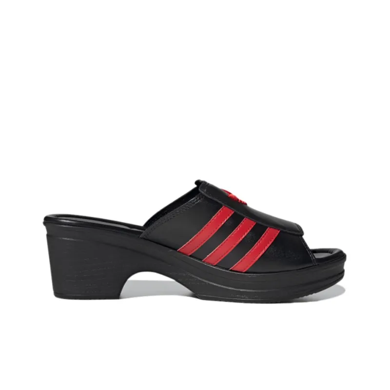 Adidas Trefoil Mules Lotta Volkova Black Red Women's-1