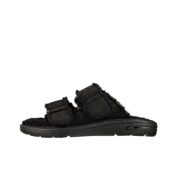 Skechers ARCH FIT LOUNGE Rubber Sole Slippers Women's Black