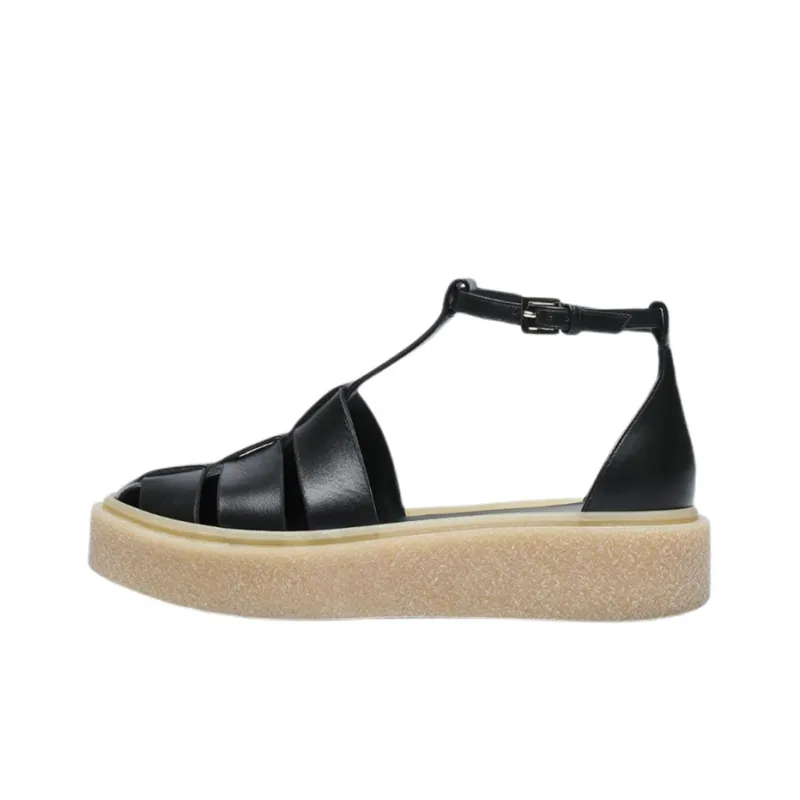 MaxMara Roman Sandals Women's Black-0