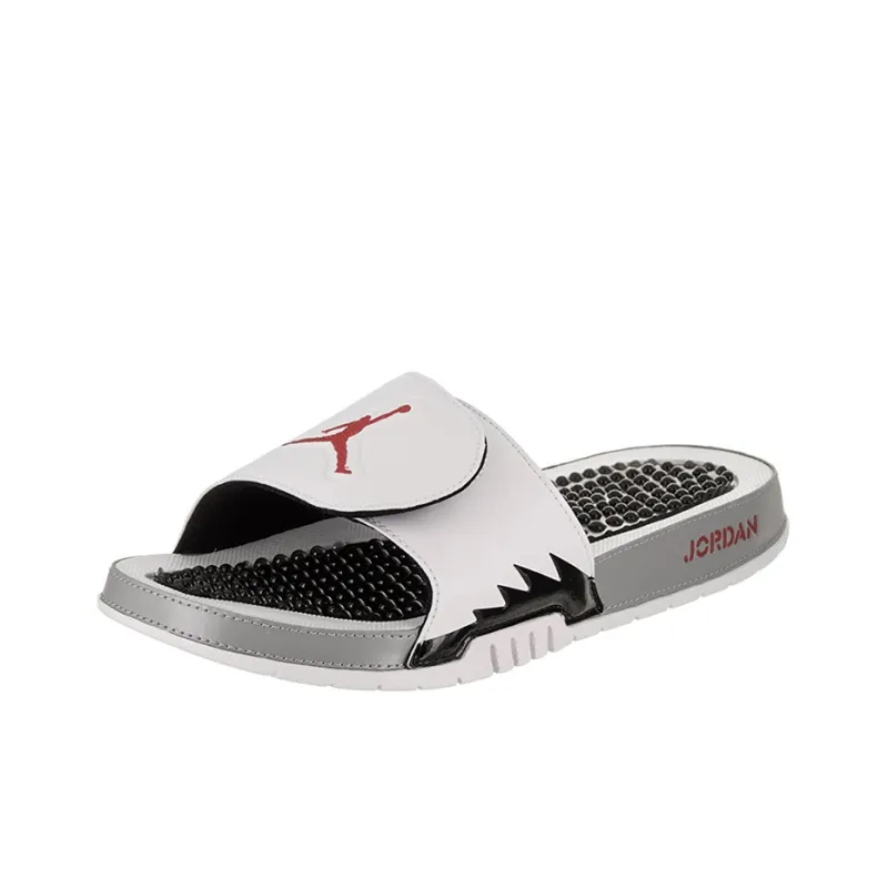 JORDAN Hydro 5 Slide 'White Red Silver'-2