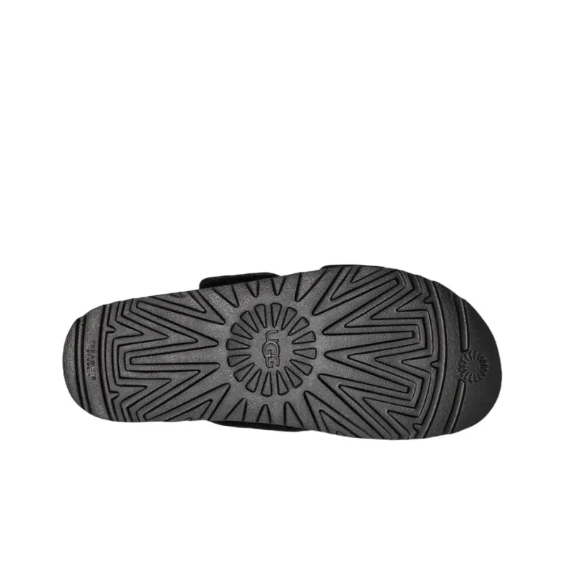 UGG Rubber Sole Quiet Slide Slippers Women's Black-4