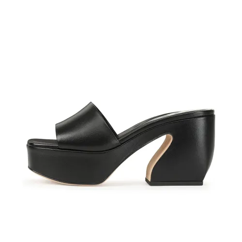 Si Rossi Chunky-heel Open-toe Mules