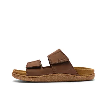 Clarks Slide Slippers Men Brown