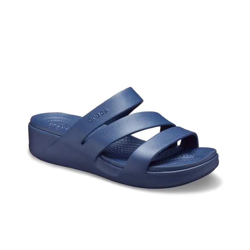 Crocs Monterey Slide Slippers Women's Marine Blue-2