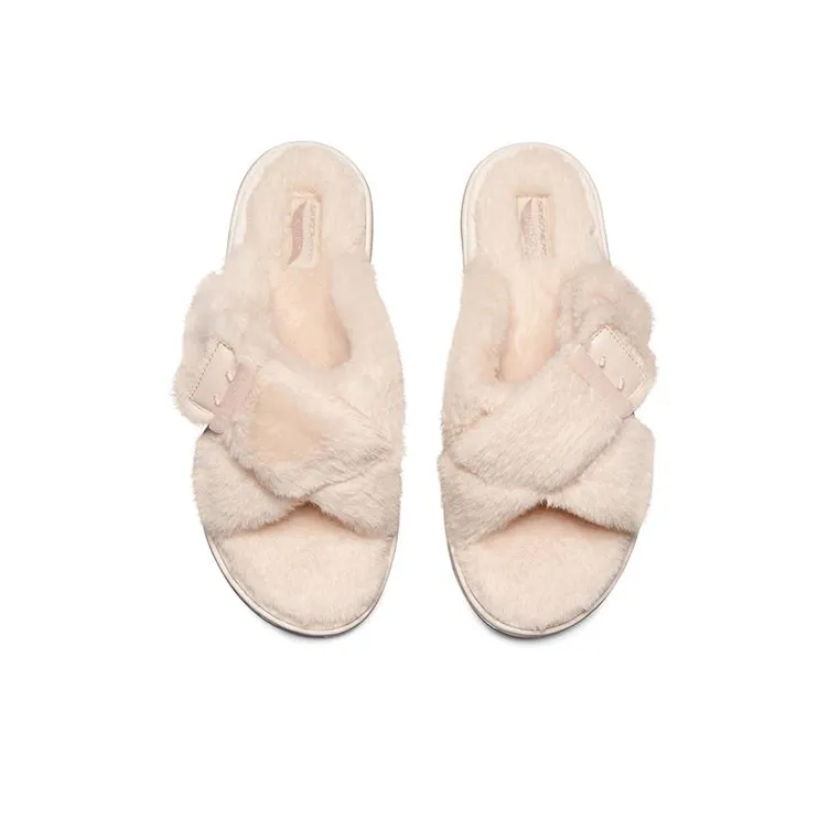 Skechers ARCH FIT LOUNGE Rubber Sole Quick Dry Slide Slippers Women's Light Pink-3