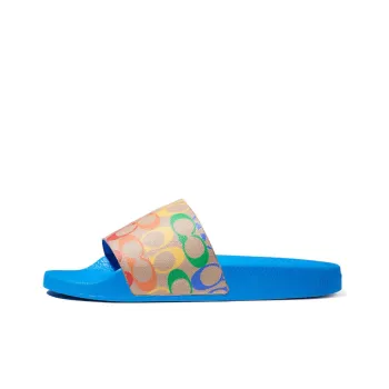 COACH Signature Stylish Sandals Men's Rainbow