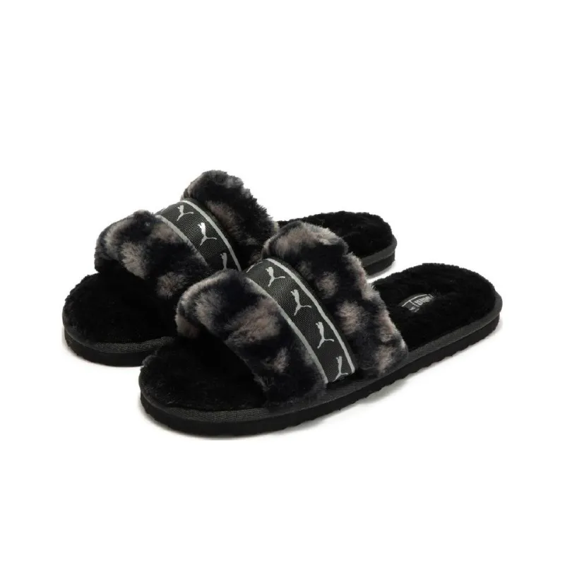 PUMA Fluff Remix Animal Bx 'Black Grey' Women's-2