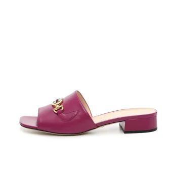 GUCCI Zumi Slide Slippers Women's Purple
