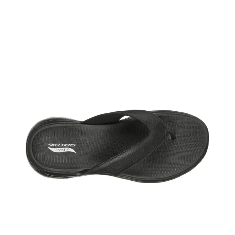 Skechers Go Walk Arch Fit Slip-Resistant Abrasion-Resistant Slide Slippers Men's Black-3