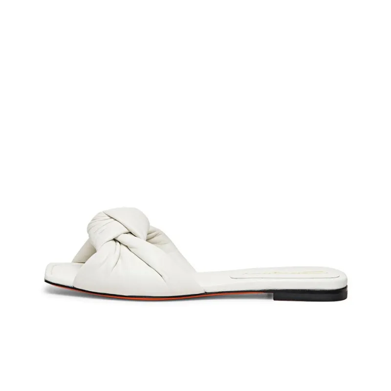 Santoni Square toe Leather Sandals-0
