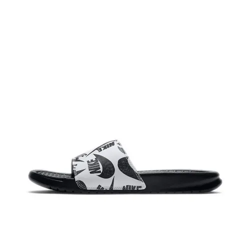 Nike Benassi Jdi Floral Slide 'Swoosh Logo Print Black' Women's