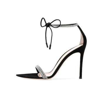 GIANVITO ROSSI Crystal Strap 115mm Sandals